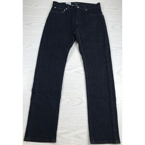 Organic Cotton Jeans Men 33x32 Amendi Lars Dry Blue Slim Taper Mid Rise New $195